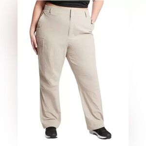 Athleta Tan Khaki Trekkie Utility Cargo Pant
